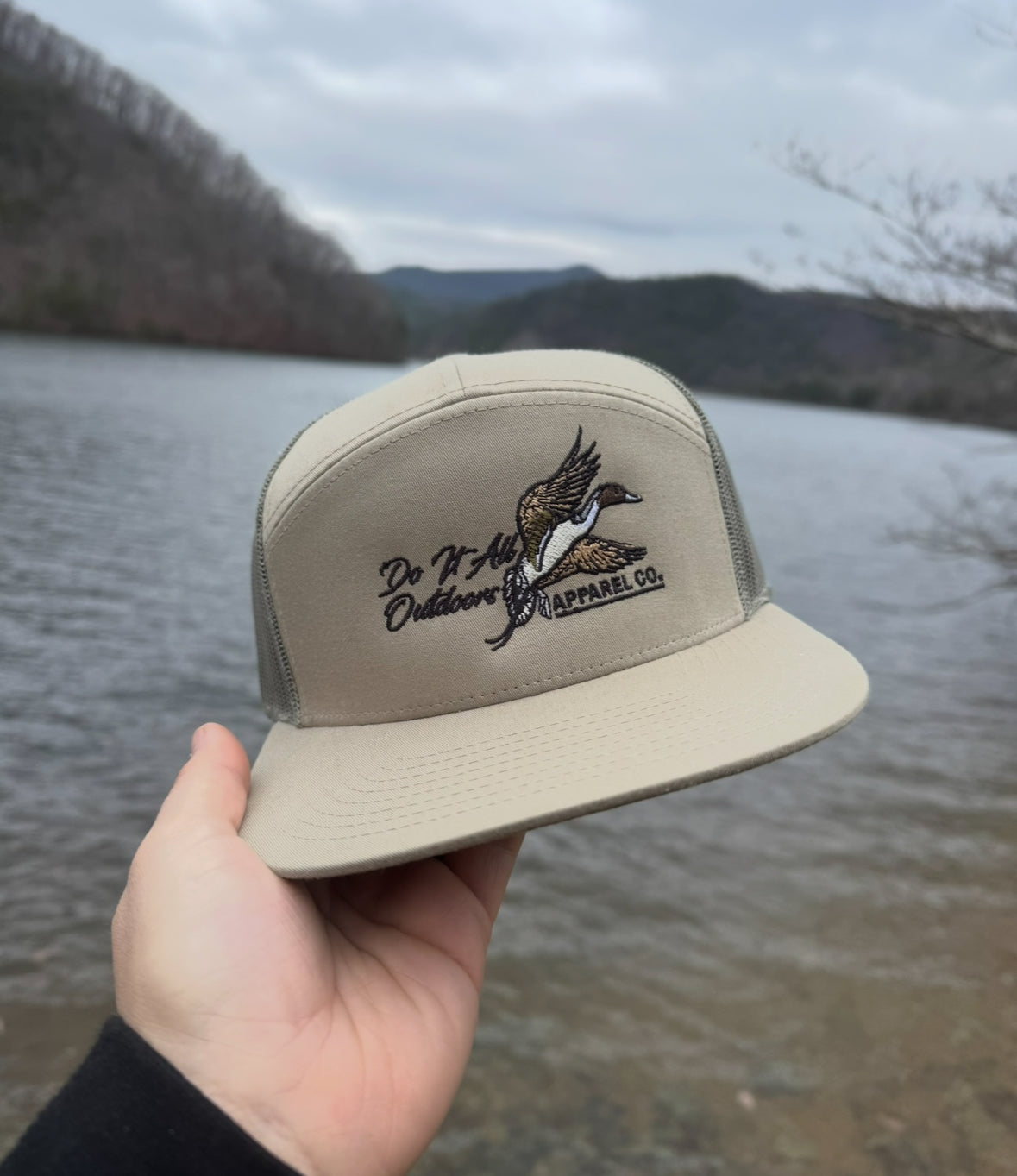 Bull Sprig - Khaki/Loden 7 Panel