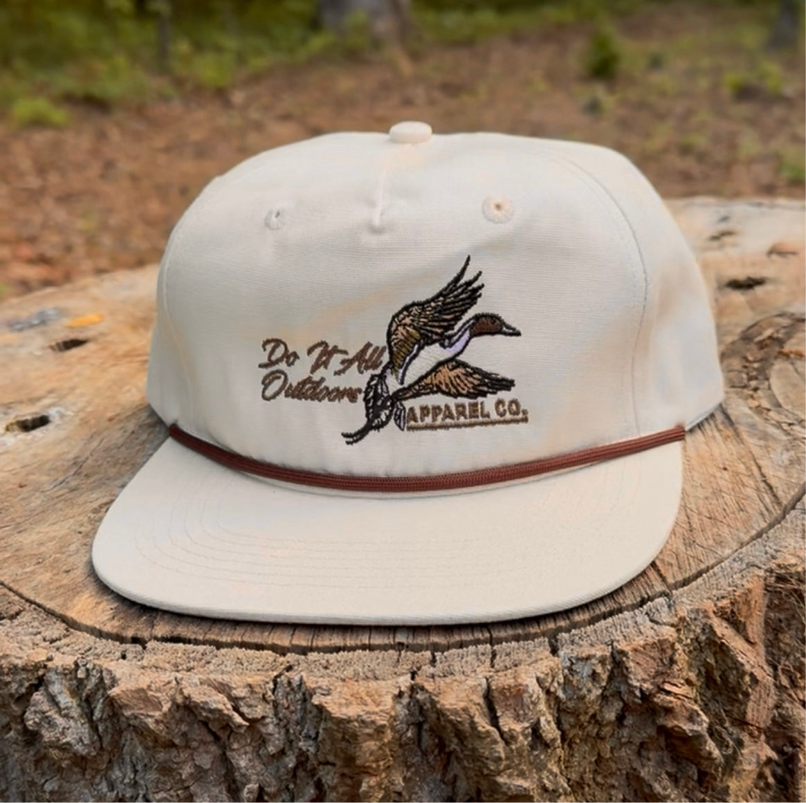 Bull Sprig - White/Cream Rope Hat