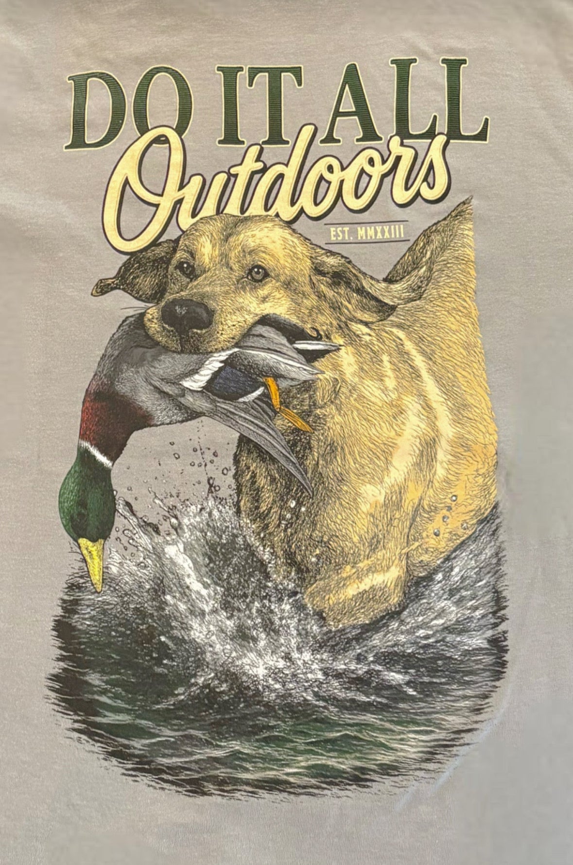 "The Retriever" Comfort Colors Tee- Gray