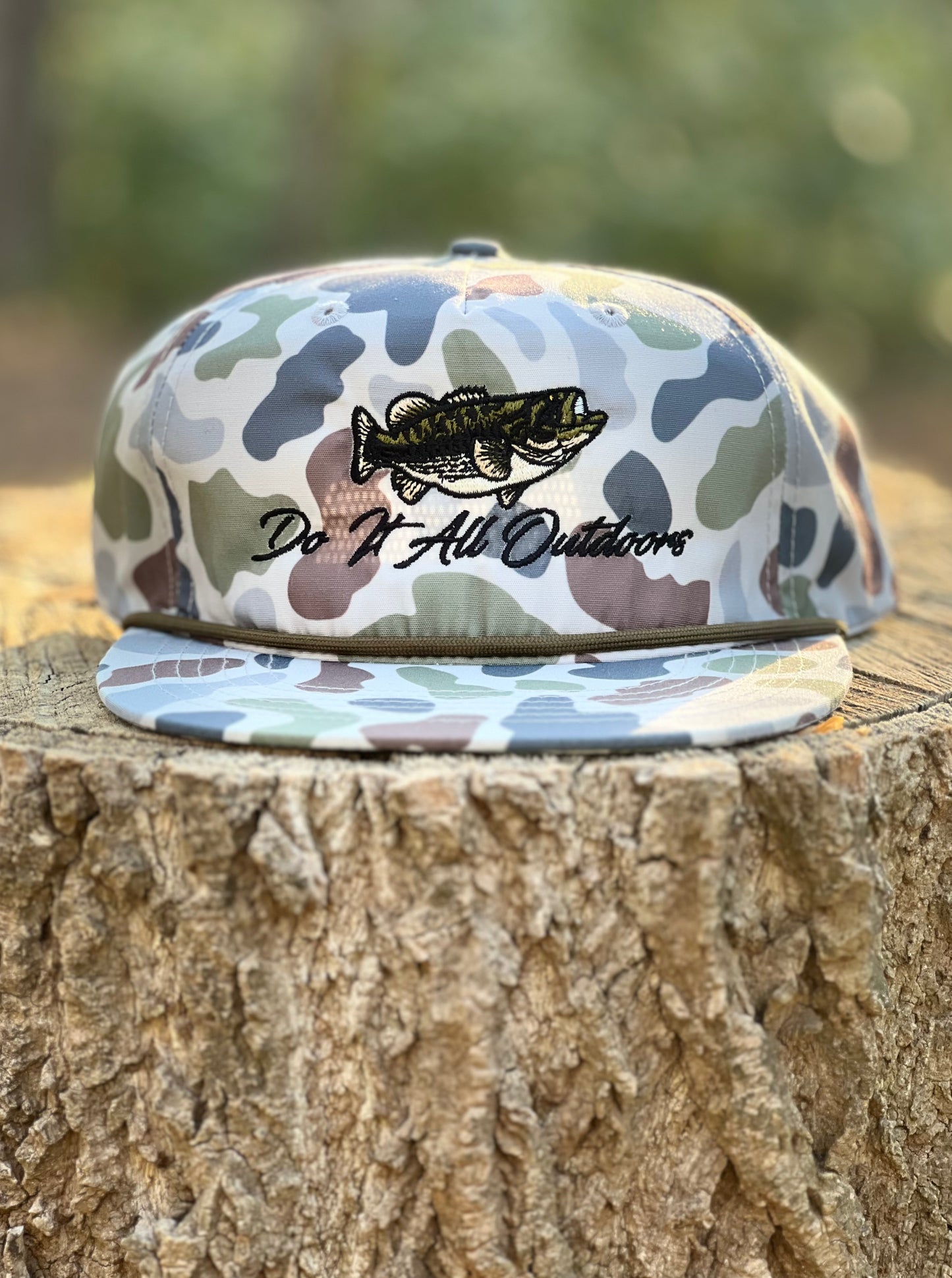Old School Camo - Rope Hat - Kicker Fish
