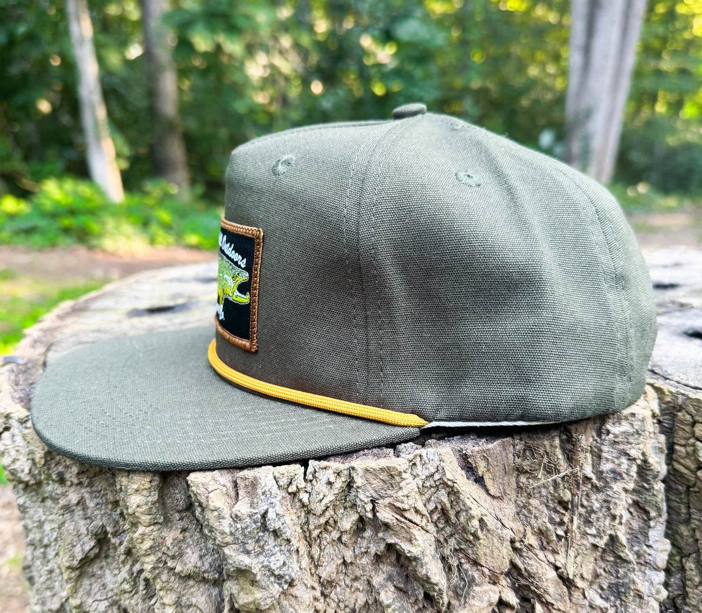Brown Trout Rope Hat - Olive