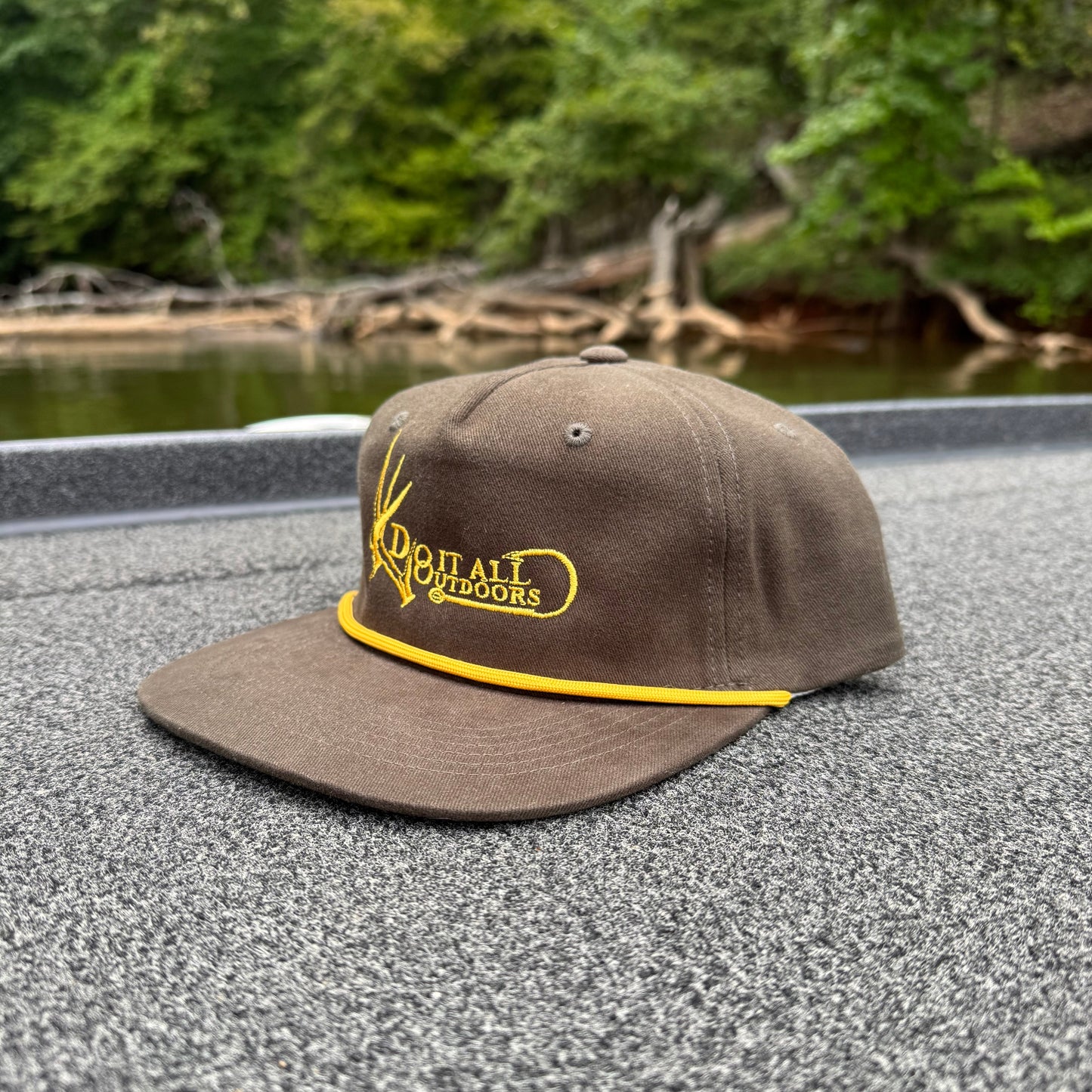 Do It All Outdoors Logo - Olive Green Rope Hat