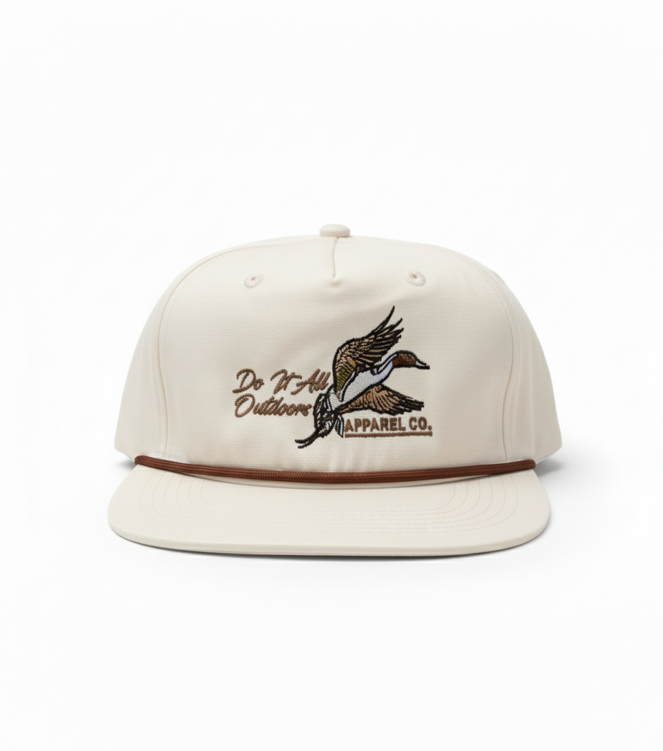 Bull Sprig - White/Cream Rope Hat