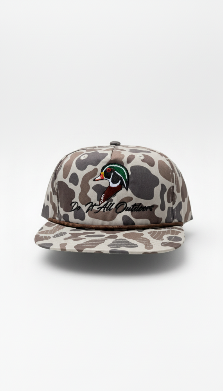 Old School Camo Rope Hat - Wood Duck