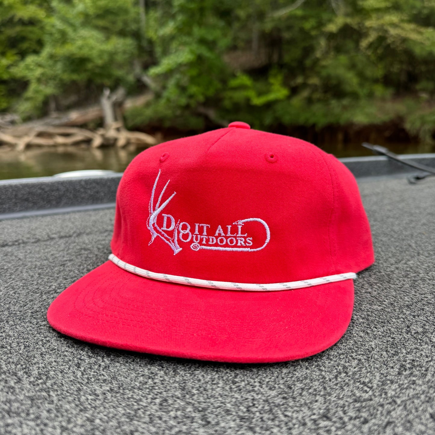Do It All Outdoors Logo - Red Rope Hat