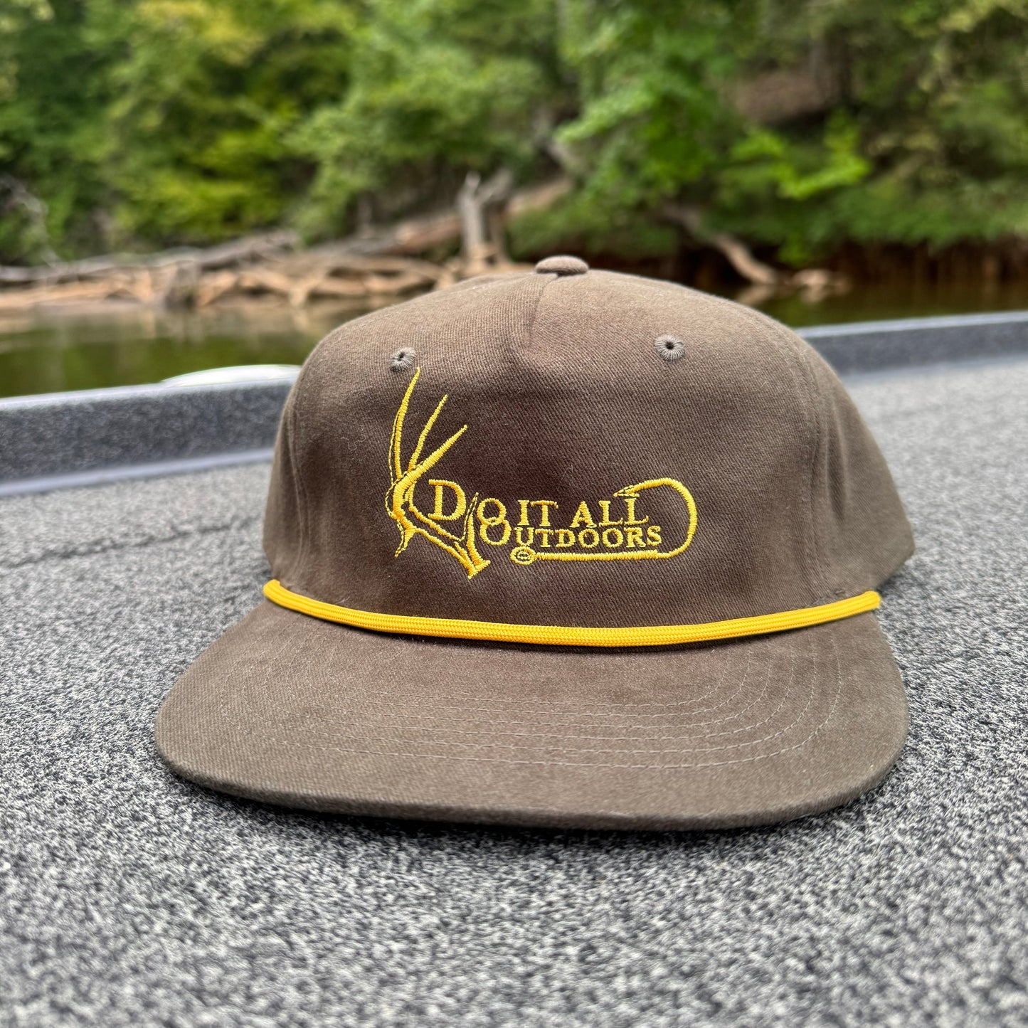 Do It All Outdoors Logo - Olive Green Rope Hat