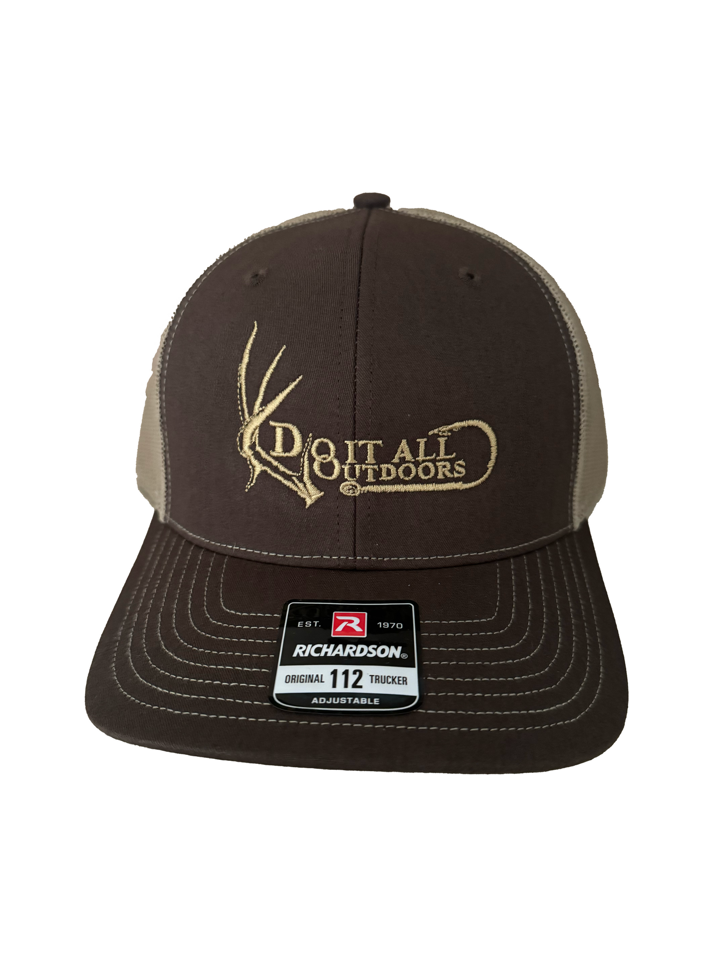 Brown/ Khaki Do It All Outdoors Logo Hat