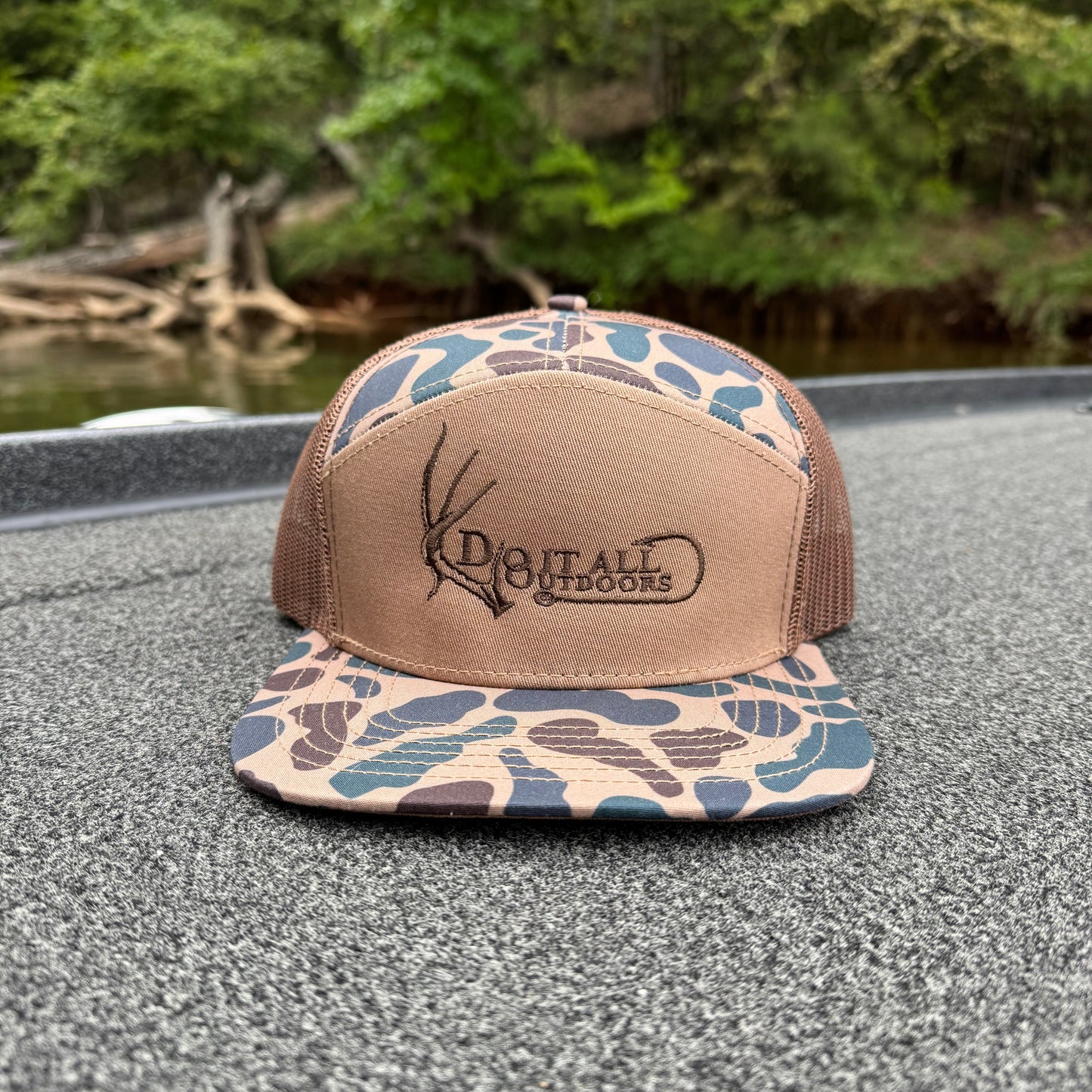 Do It All Outdoors Logo - Old School Camo 7 Panel
