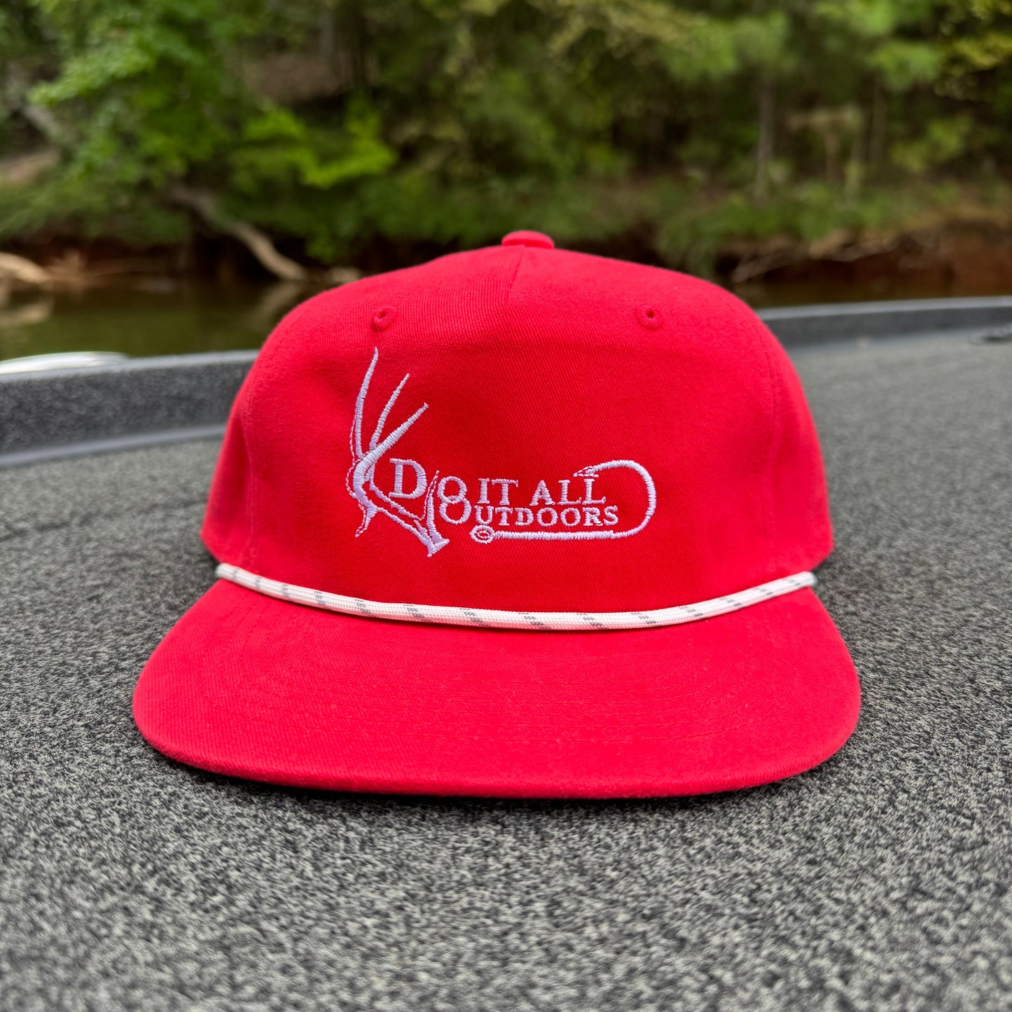 Do It All Outdoors Logo - Red Rope Hat