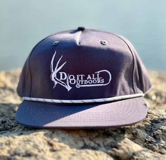 Do It All Outdoors Logo Hat - Navy Blue Rope Hat
