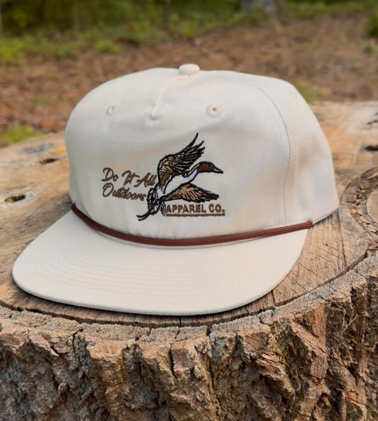 Bull Sprig - White/Cream Rope Hat