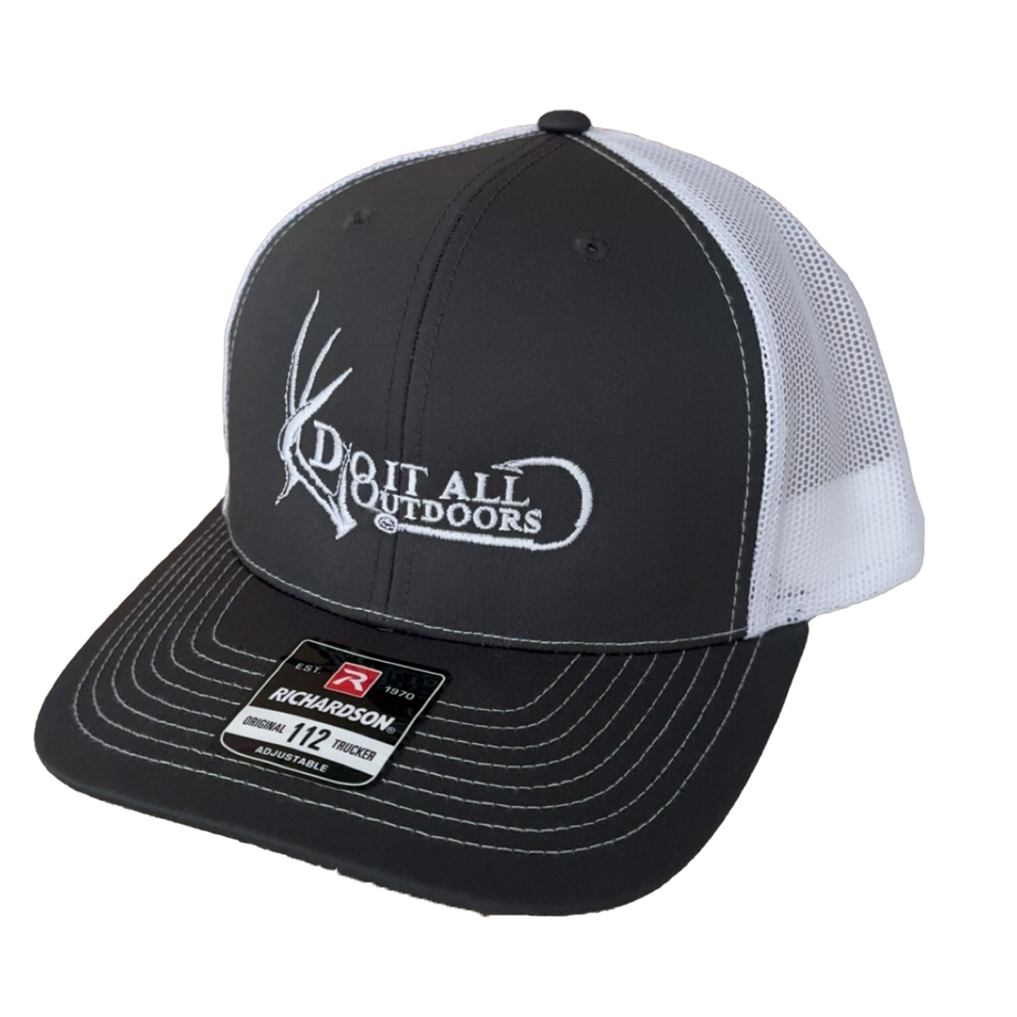 Grey/ White Do It All Outdoors Logo Hat