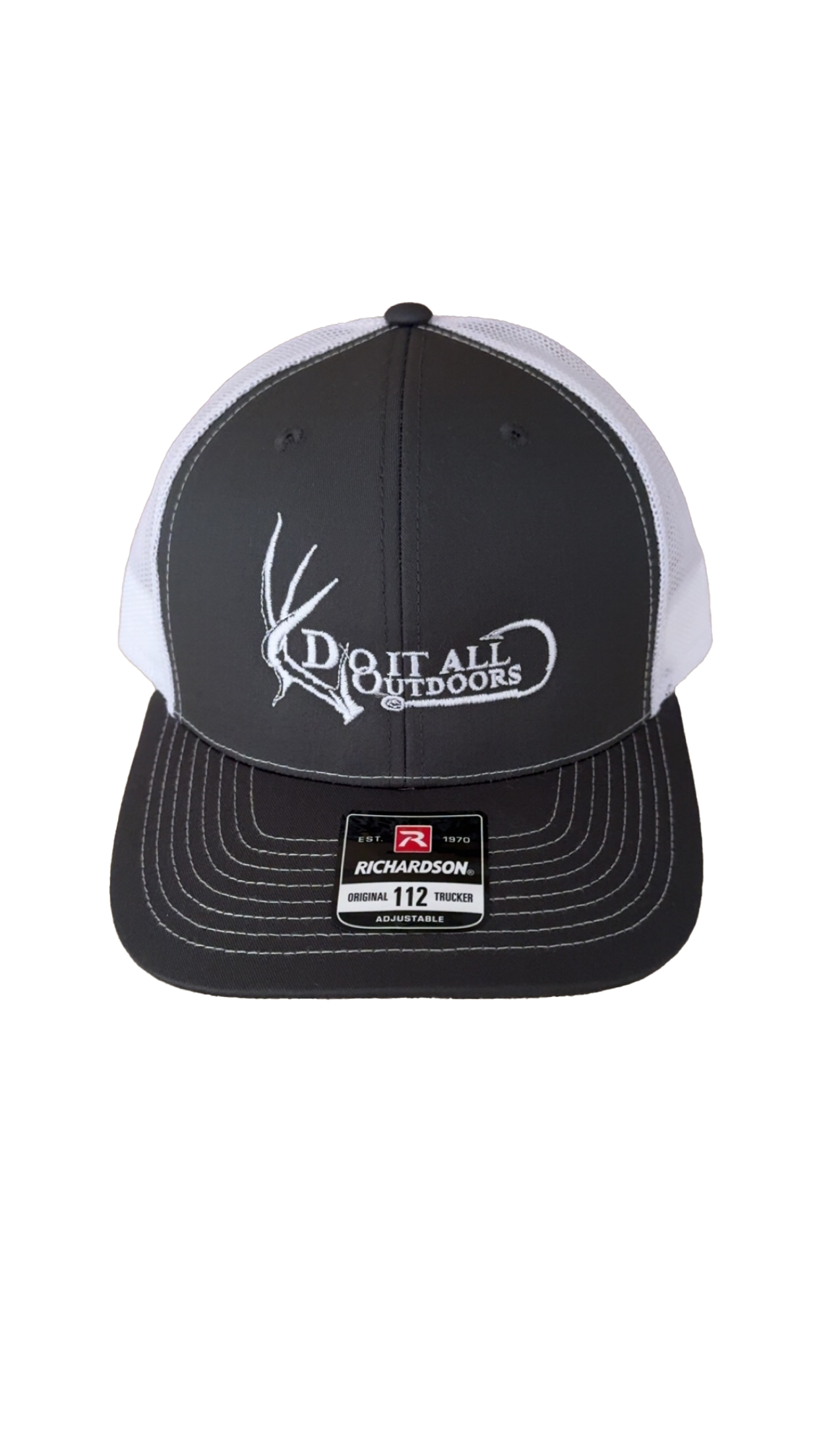 Grey/ White Do It All Outdoors Logo Hat