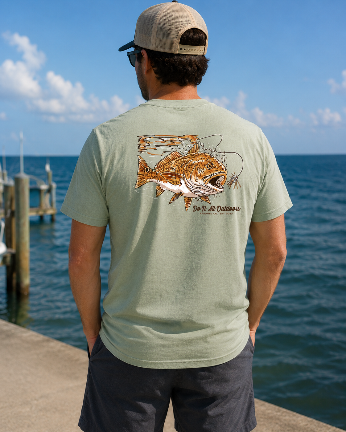 Red Fish Comfort Color T-Shirt - Bay