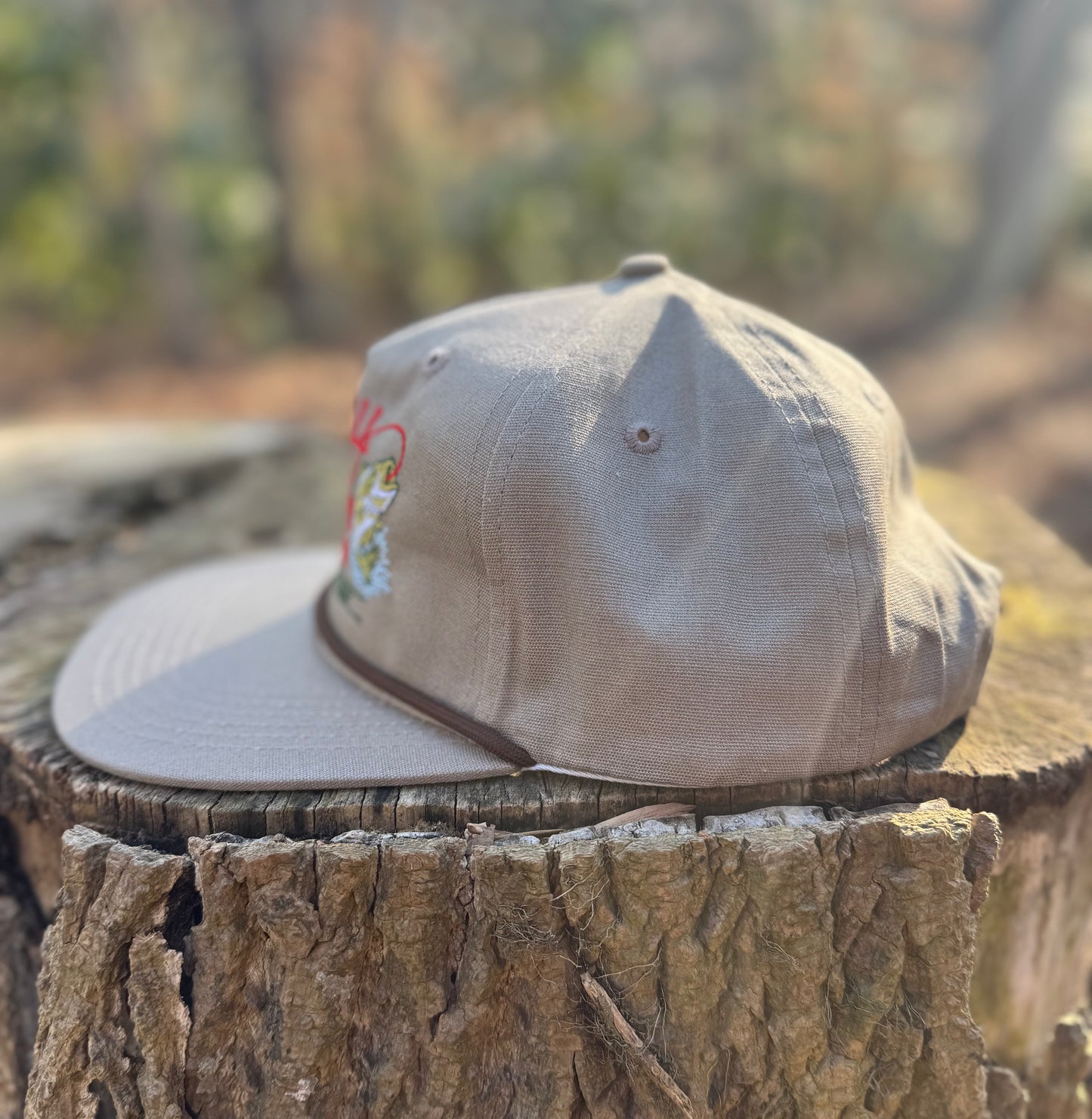Largemouth Bass Rope Hat Khaki/Brown
