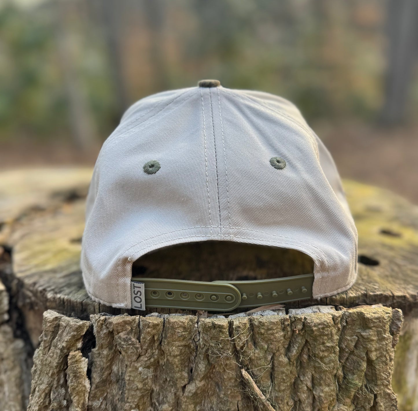 Largemouth Bass Trucker Hat - White/ Bottomland