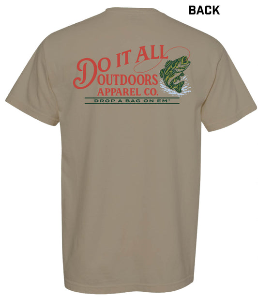 "Drop A Bag On Em' " Comfort Color Tee - Khaki