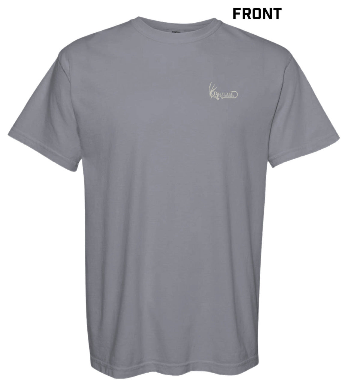 Largemouth Bass T-shirt "Best Five Or Die" - Gray