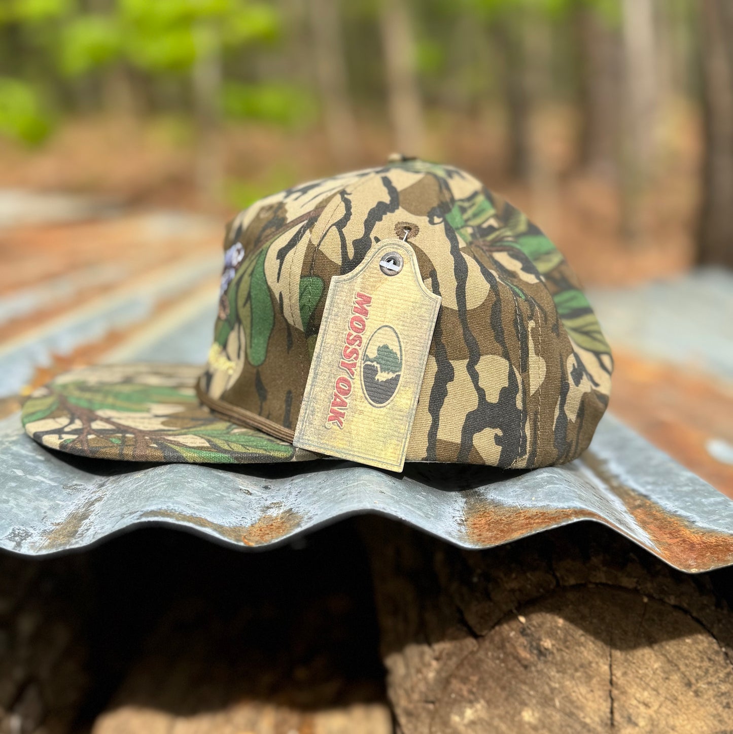 Mossy Oak Greenleaf Rope Hat - Turkey Feathers