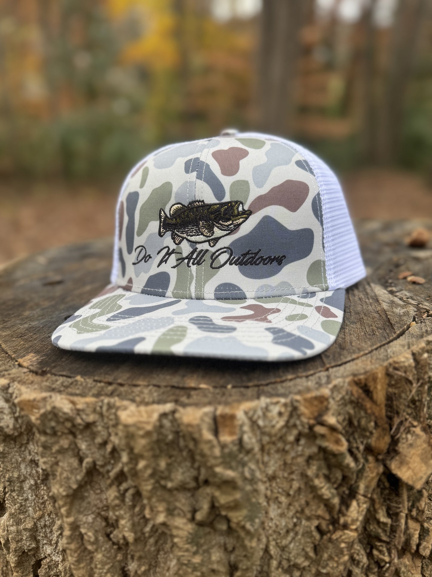 Kicker Fish - Old School Brackish Camo - Mesh Snap Back