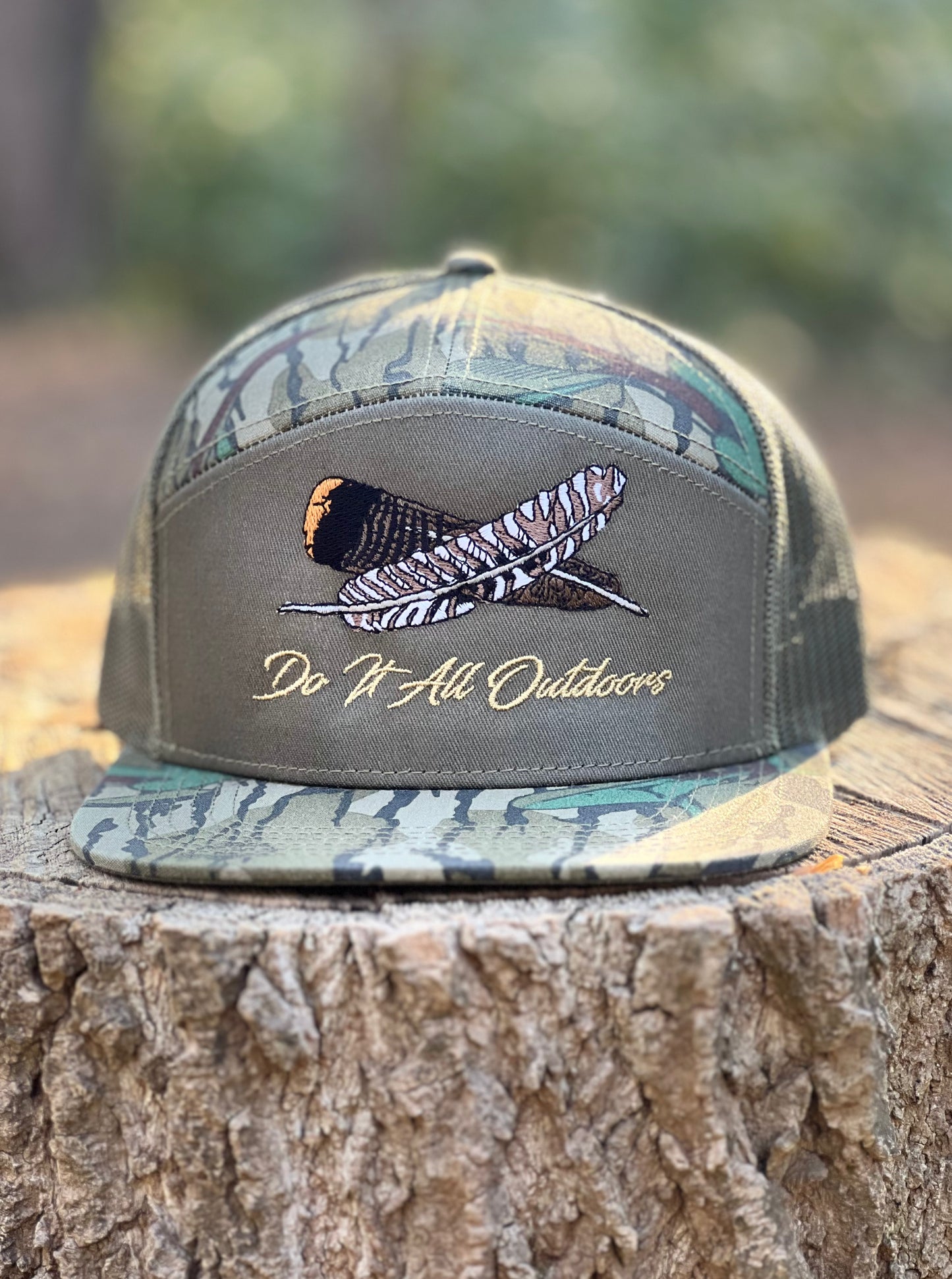 Turkey Feather - Mossy Oak Greenleaf - 7 Panel