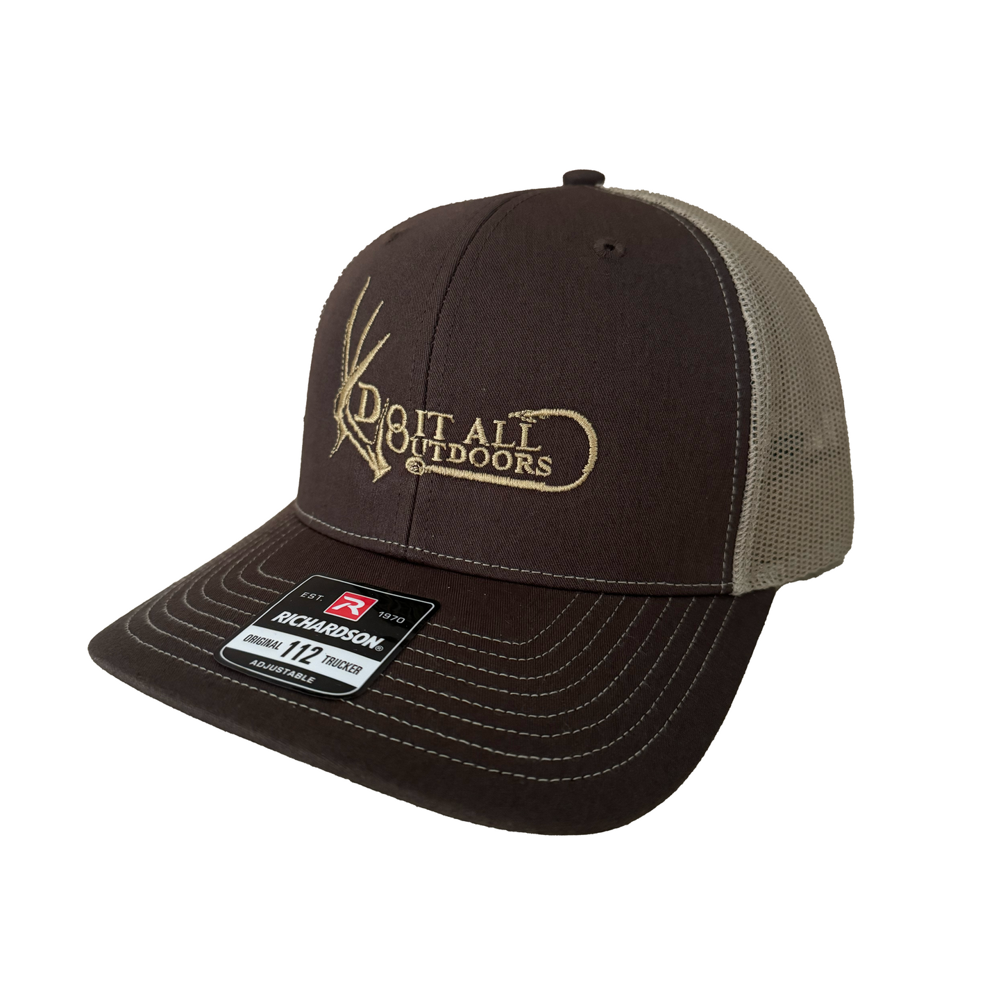 Brown/ Khaki Do It All Outdoors Logo Hat